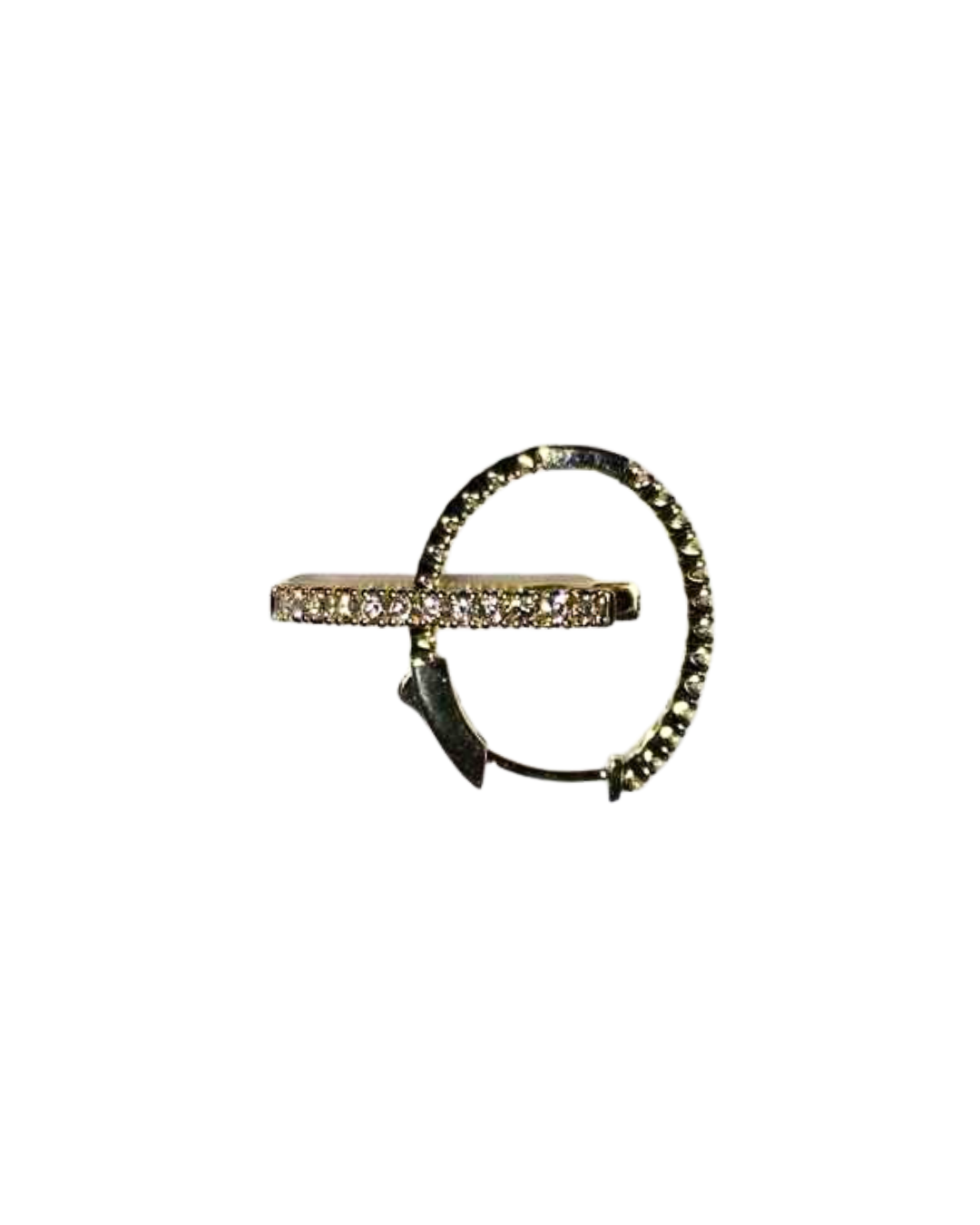 Yellow Gold Diamond Oval Hoops