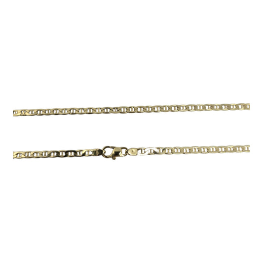 Yellow Gold Anchor Necklace