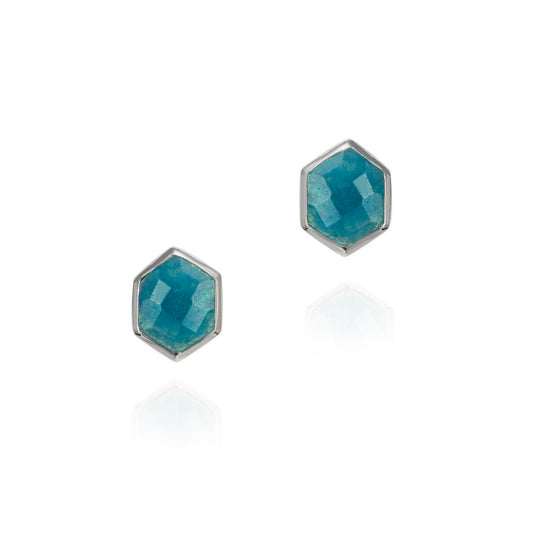 Gold-Plated Silver Atlas Apatite Studs