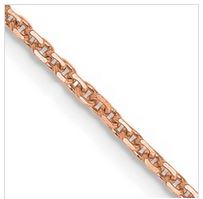 18In Rose Gold Diamond Cut Cable Chain