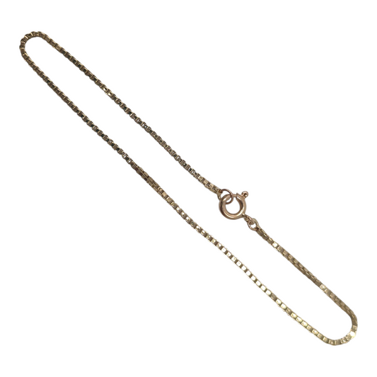 Yellow Gold Box Bracelet