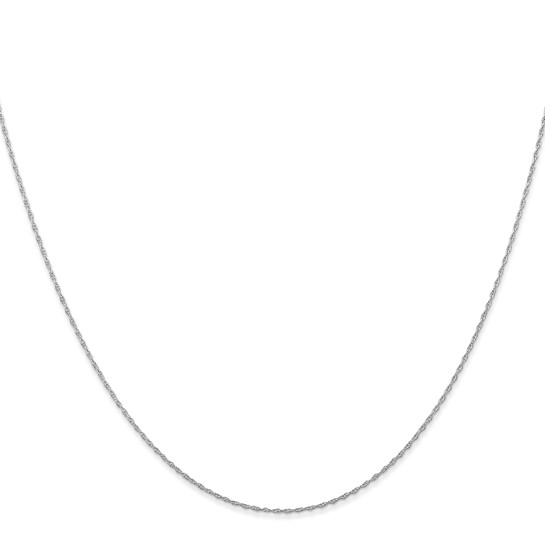 18in White Gold Cable Rope Necklace