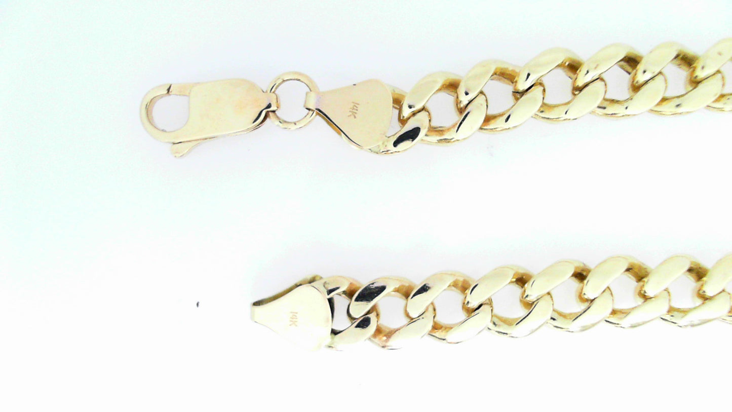 Vintage Yellow Gold Curb Link Bracelet