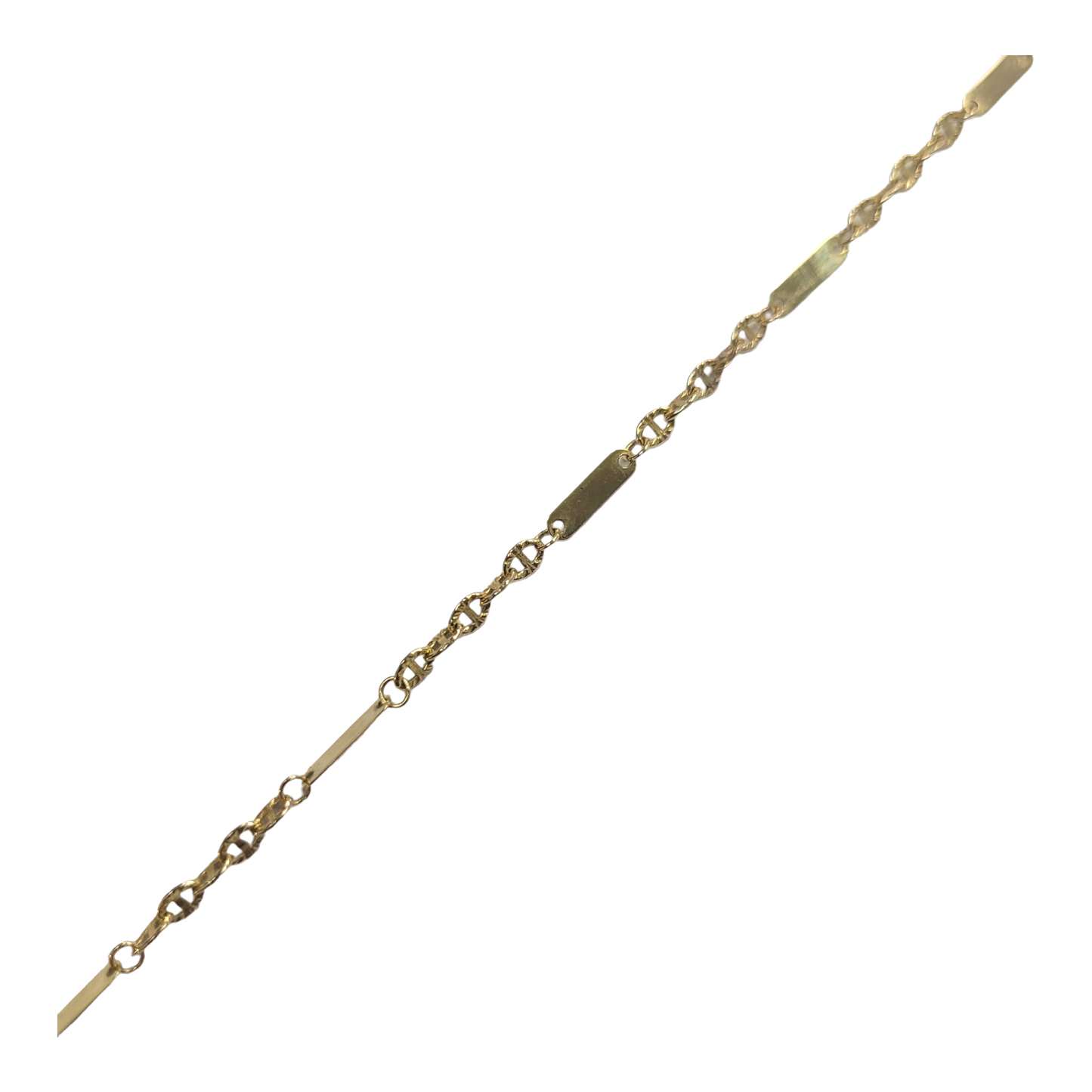 Vintage Yellow Gold Fancy Link Bracelet