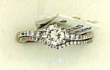 White Gold Round G/H Diamond Engagement Ring