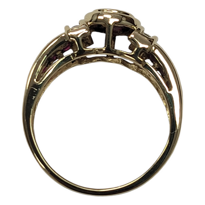 Yellow Gold Bezel Set Fashion Ring