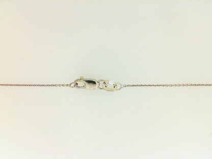 White Gold Round Diamond Cable Necklace