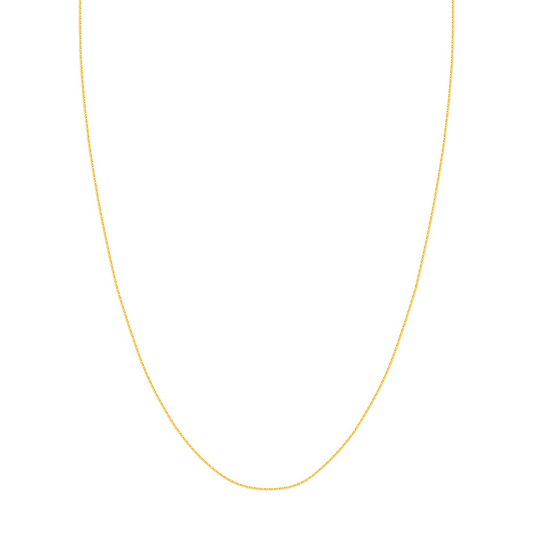 Yellow Gold .85MM Diamond Cut Wheat Chain