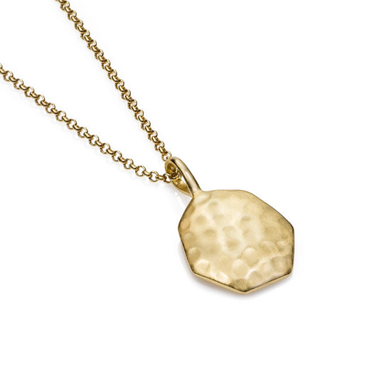 Gold-Plated Silver Drop Pendant