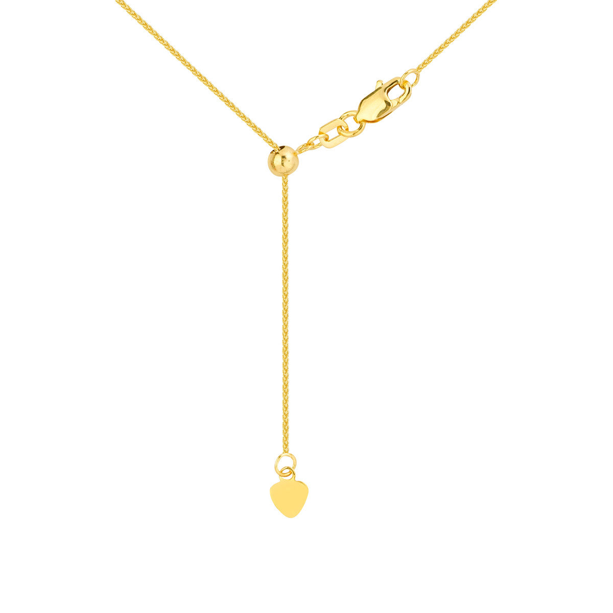 22In Yellow Gold Wheat Necklace