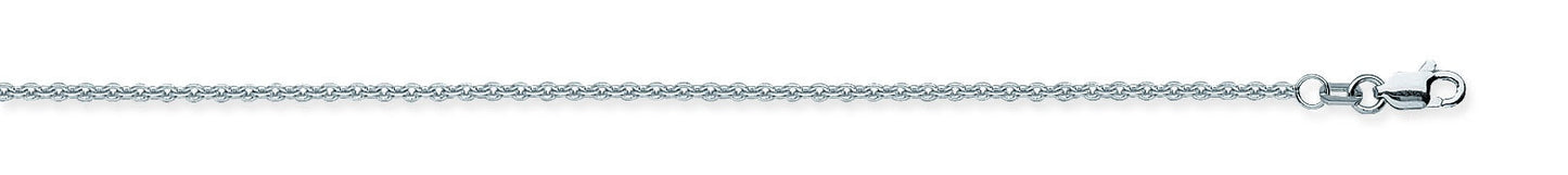 White Gold 1.5MM Cable Chain