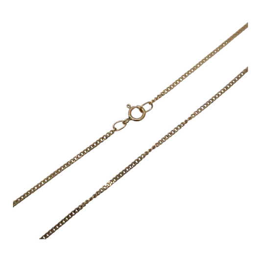 Yellow Gold Curb Necklace